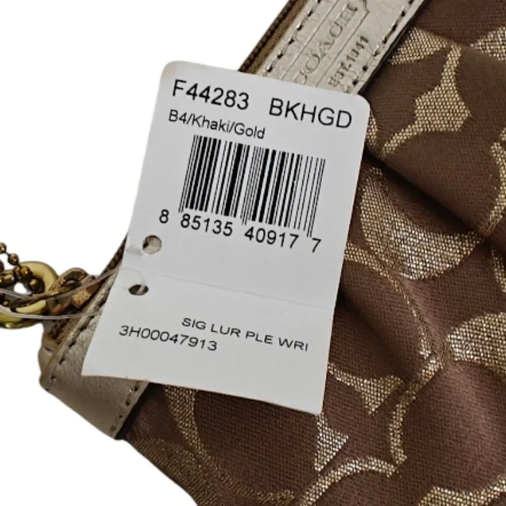 NWT Coach Brown Wristlet Clutch Purse